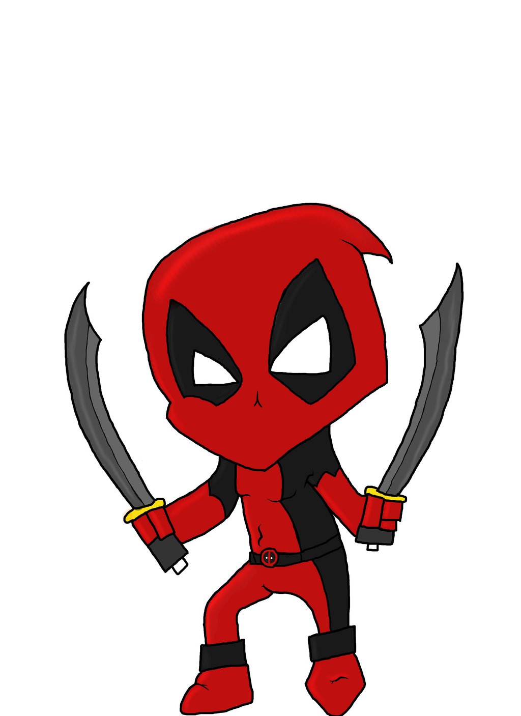 1024x1407 Chibi Deadpool Clipart