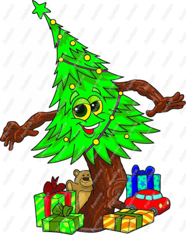 633x800 Dancing Christmas Tree Clip Art Clipart