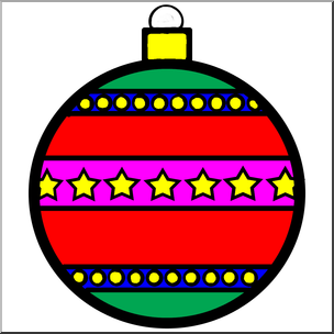 304x304 Clip Art Ornament 1 Color