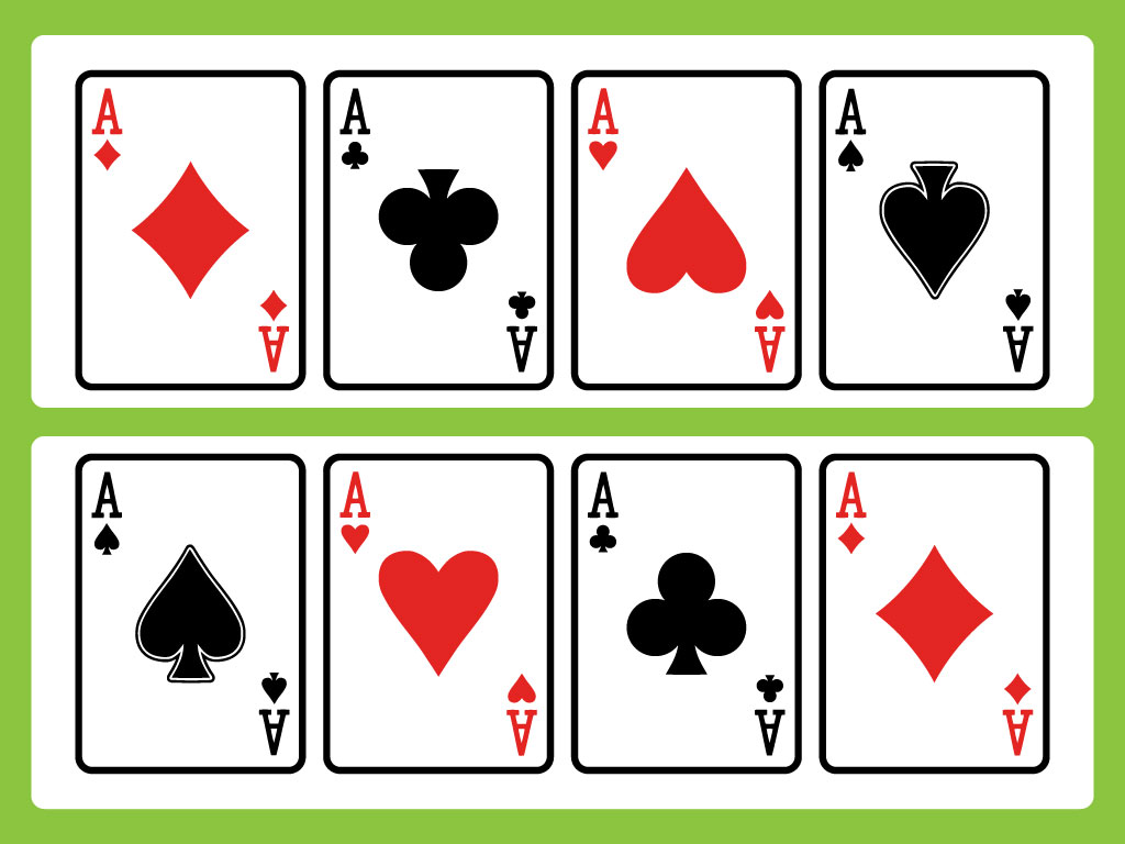 1024x768 Gambling Cards Vector