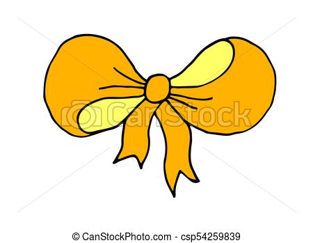 450x349 Hand Drawn Doodle Cartoon Decorative Ribbon Bow Vector Vectors
