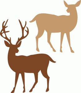 261x300 Best 335 Deer Hunting Silhouettes, Vectors, Clipart, Svg