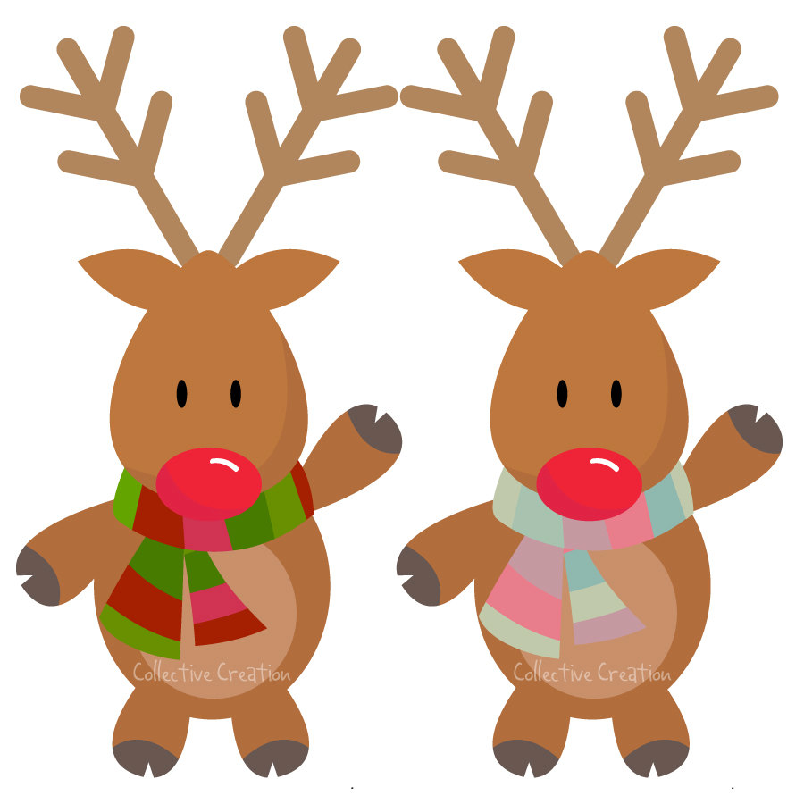 900x900 Reindeer Clip Art Amp Reindeer Clipart Images