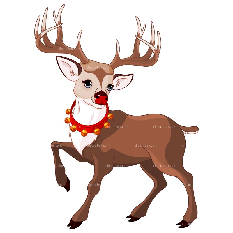 800x800 Xmas Deer Clipart