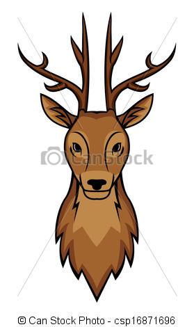 279x470 Deer Head Clipart