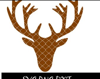 340x270 Deer Head Clip Art Etsy