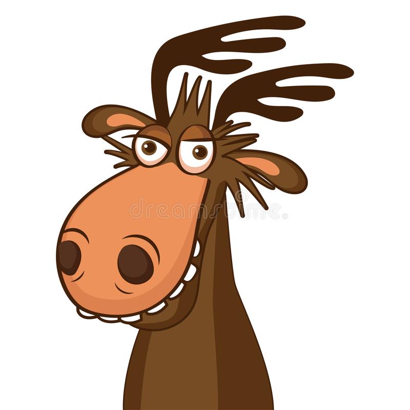800x800 Cartoon Moose Face Moose Face Picture Cartoon Smile Deer Vector