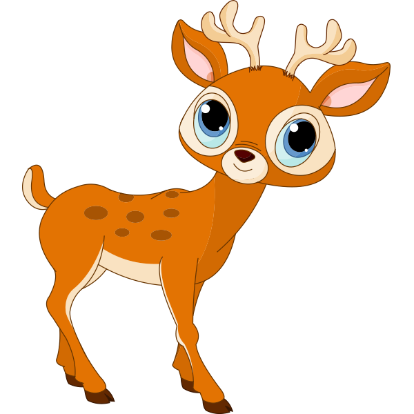 600x600 Blue Eyed Deer Clip Art, Applique Patterns And Scrapbook