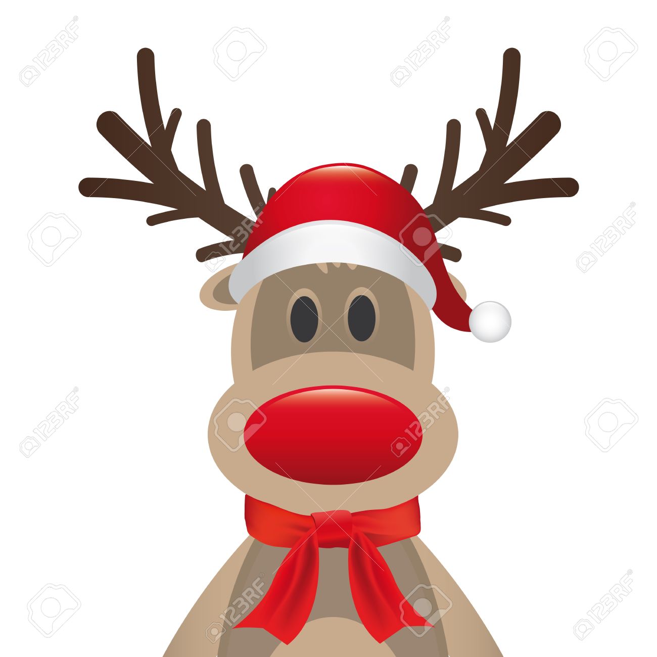 1300x1300 Santa Hat Clipart Reindeer Head