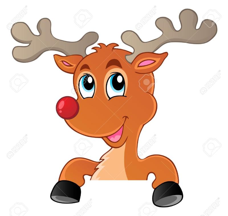 800x758 Vintage Reindeer Clipart