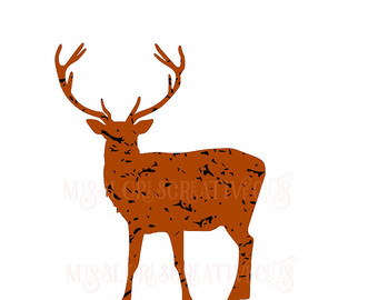 340x270 Alabama Deer Hunting Buck Svg File Cutting Template Clip Art