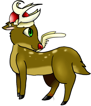 383x450 Funny Deer Clipart