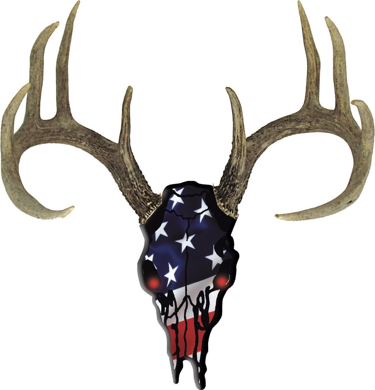 1230x1280 Decal Deer Skull Usa