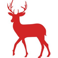 236x236 Stag Silhouette Deer Christmas Clip Art. Antlers, Skull, Bambi