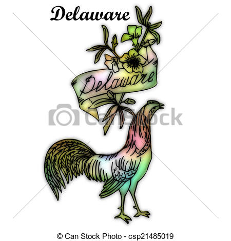 450x470 Delaware State Bird Clipart