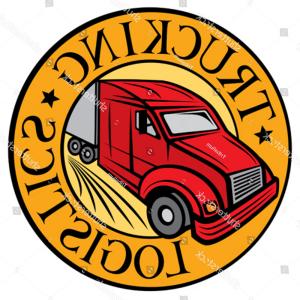 300x300 Trucking Logistics Symbol Emblem Design Badge Geekchicpro