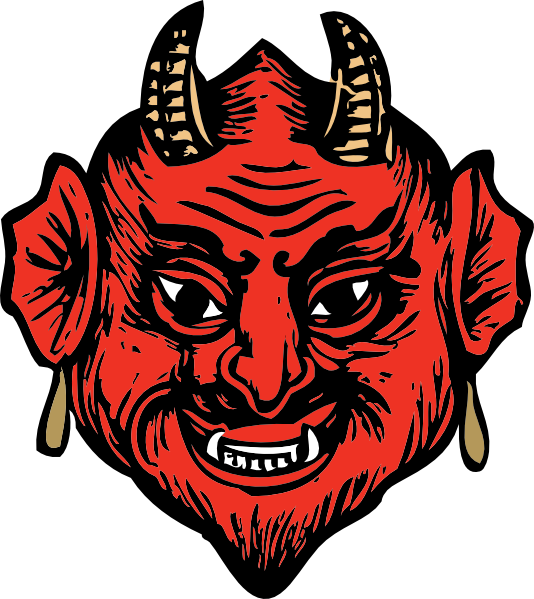 534x599 Devil Head Clip Art Free Vector 4vector