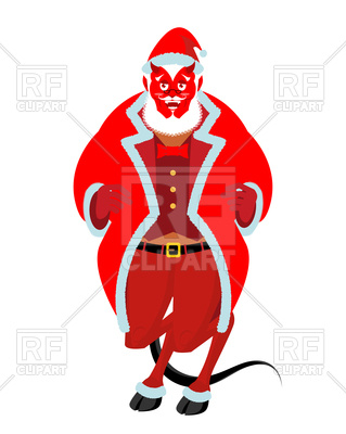 319x400 Krampus Christmas Demon Royalty Free Vector Clip Art Image