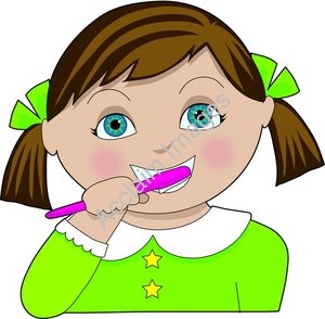300x294 Brushing Teeth Clipart Free