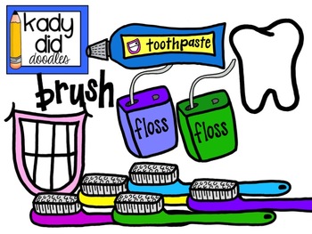 350x263 Dental Health Clipart {Kady Did Doodles} By Kady Did Doodles Tpt