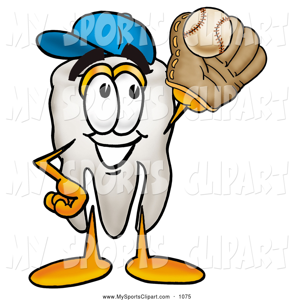 1024x1044 Sports Clip Art Of A Grinning Tooth Mascot Cartoon Character