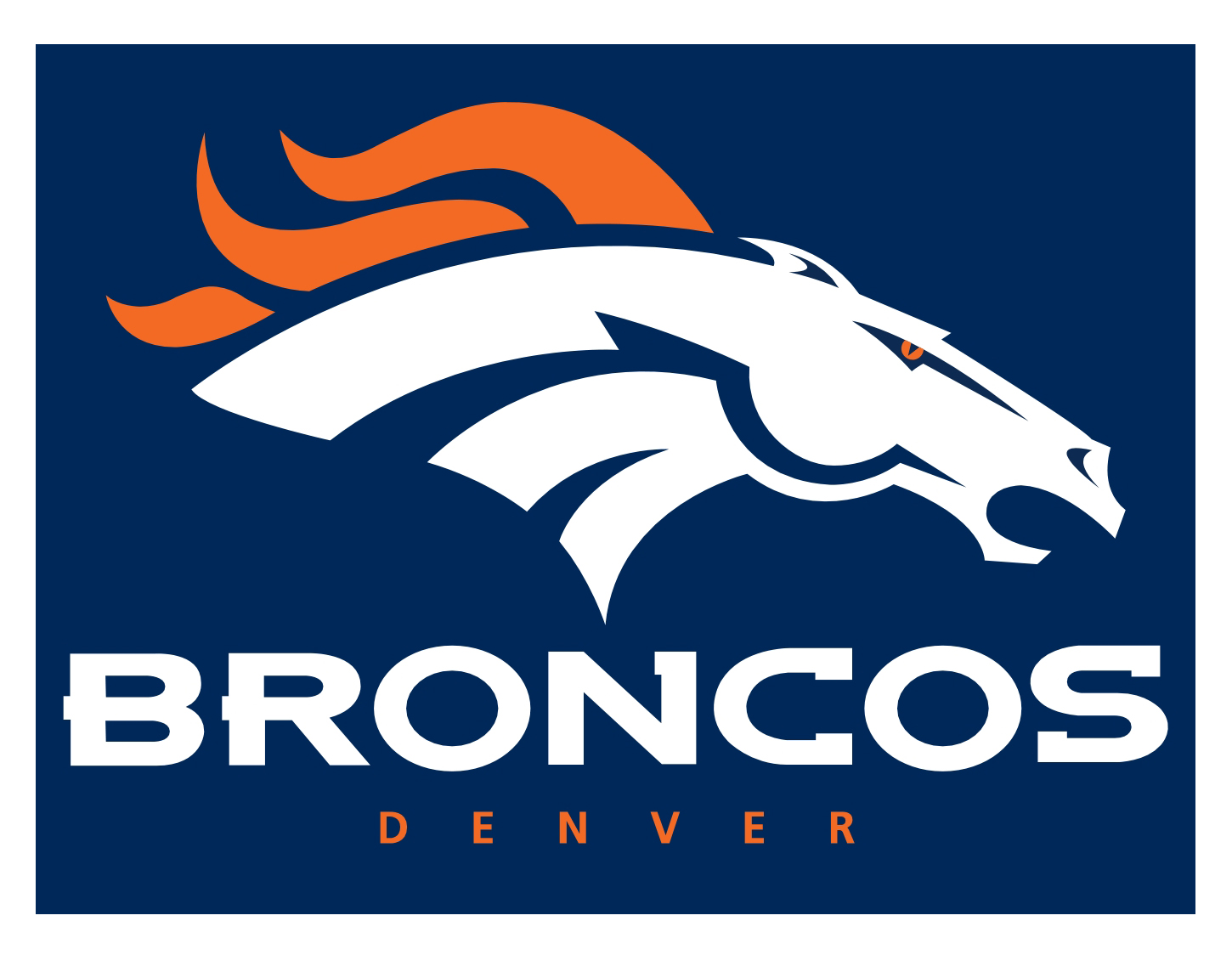 Printable Denver Broncos Logo - Printable World Holiday