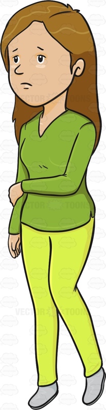 208x800 Depression Clipart Sad Woman