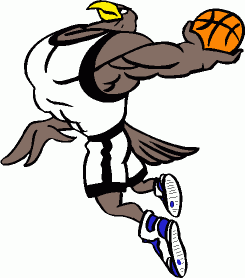 490x556 Cartoon Basketball Basketball Eagle 2 Clipart