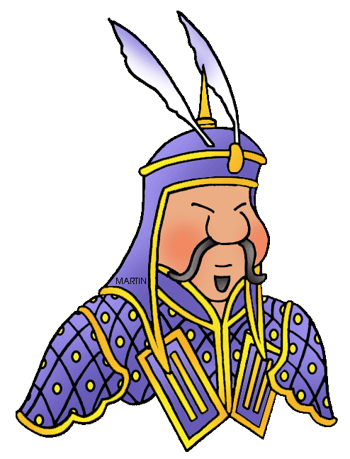 494x648 Mongols Clip Art By Phillip Martin, Genghis Khan