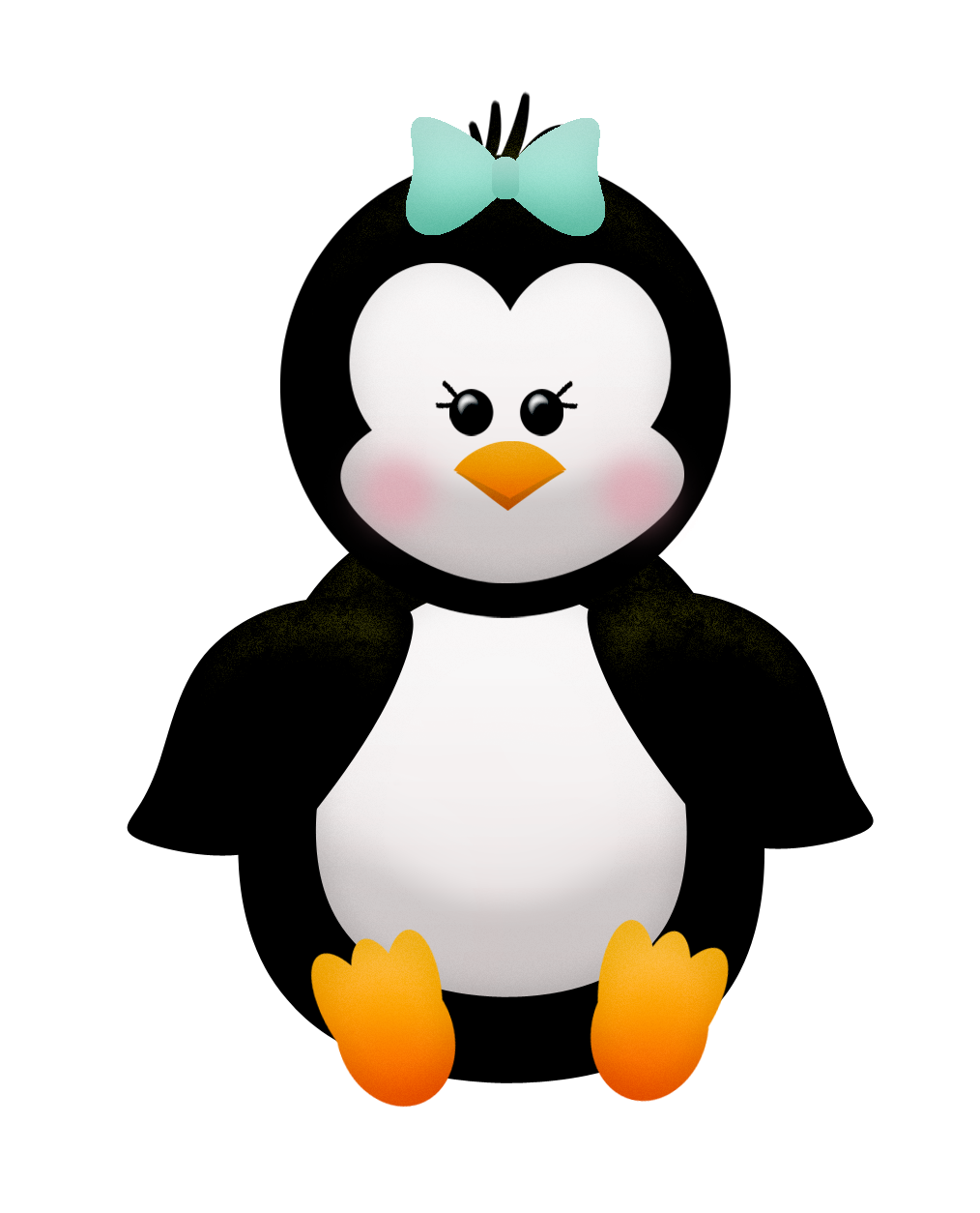 1014x1254 Penguins And Flowers Of The Winter Clip Art. Oh My Fiesta!
