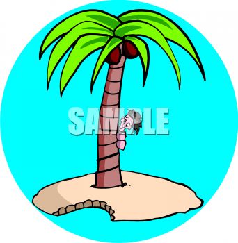 342x350 Desert Island With A Shark Bite Taken From It