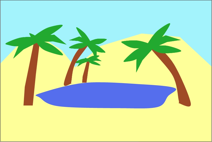 840x562 In The Desert Clipart Oasis