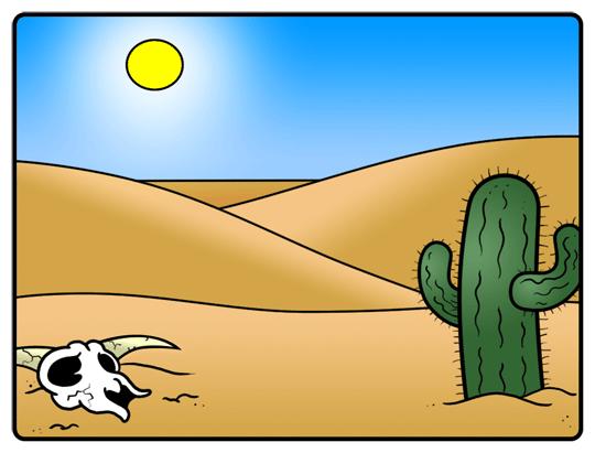 540x411 Hot Desert Clipart