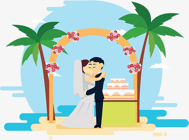 650x481 Wedding Scene, Coconut Tree, Beach, Desert Png And Vector For Free