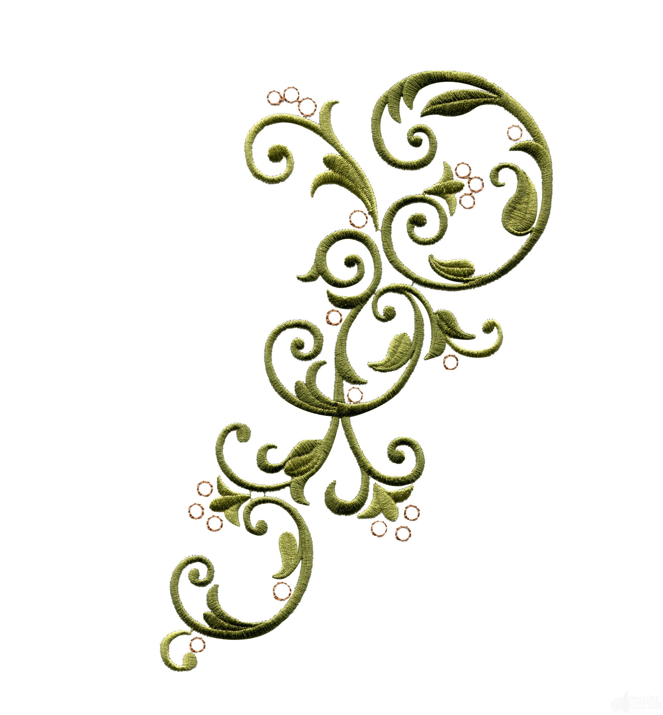 2225x2400 Clip Art Swirl Embroidery Design Clipart