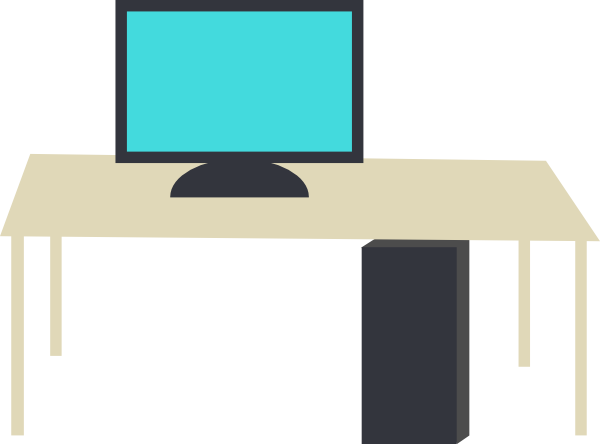 600x444 Nice Ideas Clip Art Computer Desk Vector Royalty Free 18 586