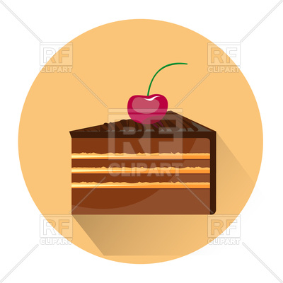 400x400 Dessert Cake Icon Royalty Free Vector Clip Art Image