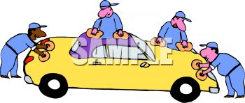 350x148 Crew Detailing A Car