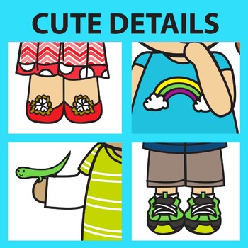 350x350 Kids Clipart Set 3 By Prime And Pi Teachers Pay Teachers