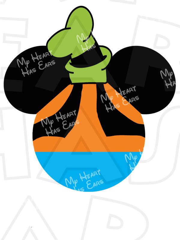 600x800 Mickey Mouse Dressed As Goofy Instant Download Digital Clip Art