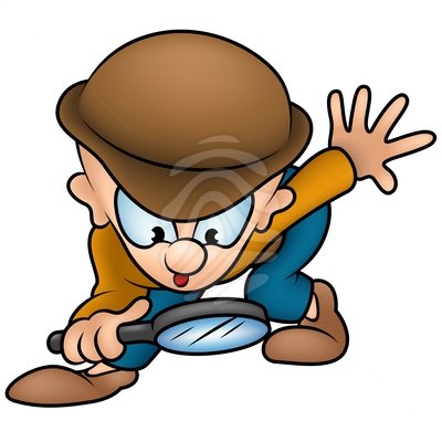 400x400 Cartoon Detective Clipart