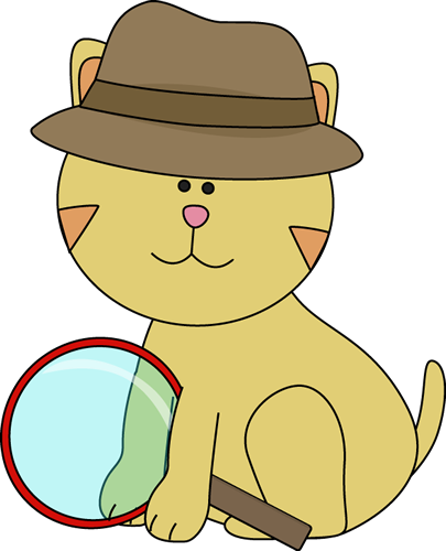 405x500 Detective Cat Clip Art