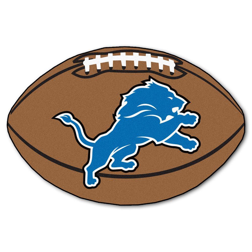 1000x1000 Fanmats Nfl Detroit Lions Brown 2 Ft. X 3 Ft. Specialty Area Rug
