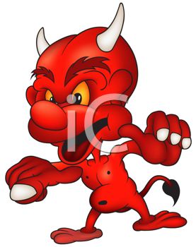 277x350 Cartoon Devil Pointing