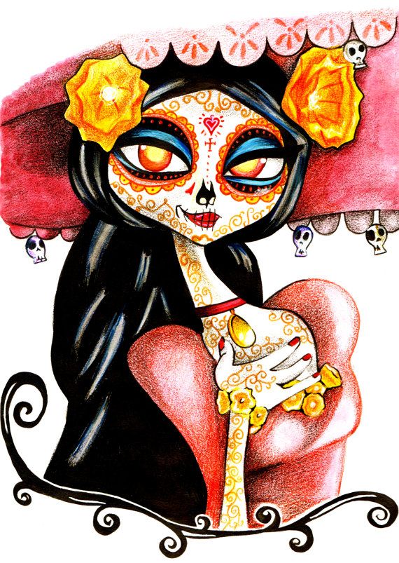 570x803 Dead Clipart La Catrina 3218321