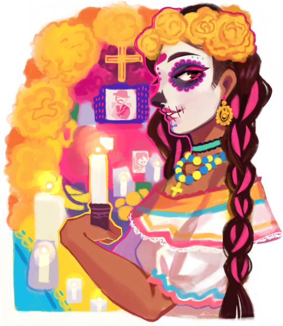 555x640 Dia De Los Muertos Celebrations Bring Ancestors, Traditions Back