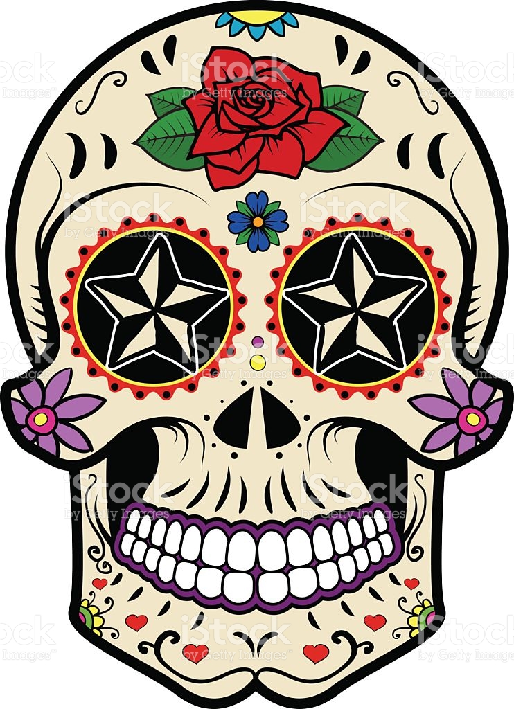 742x1024 Sugar Skull Clipart Diamond