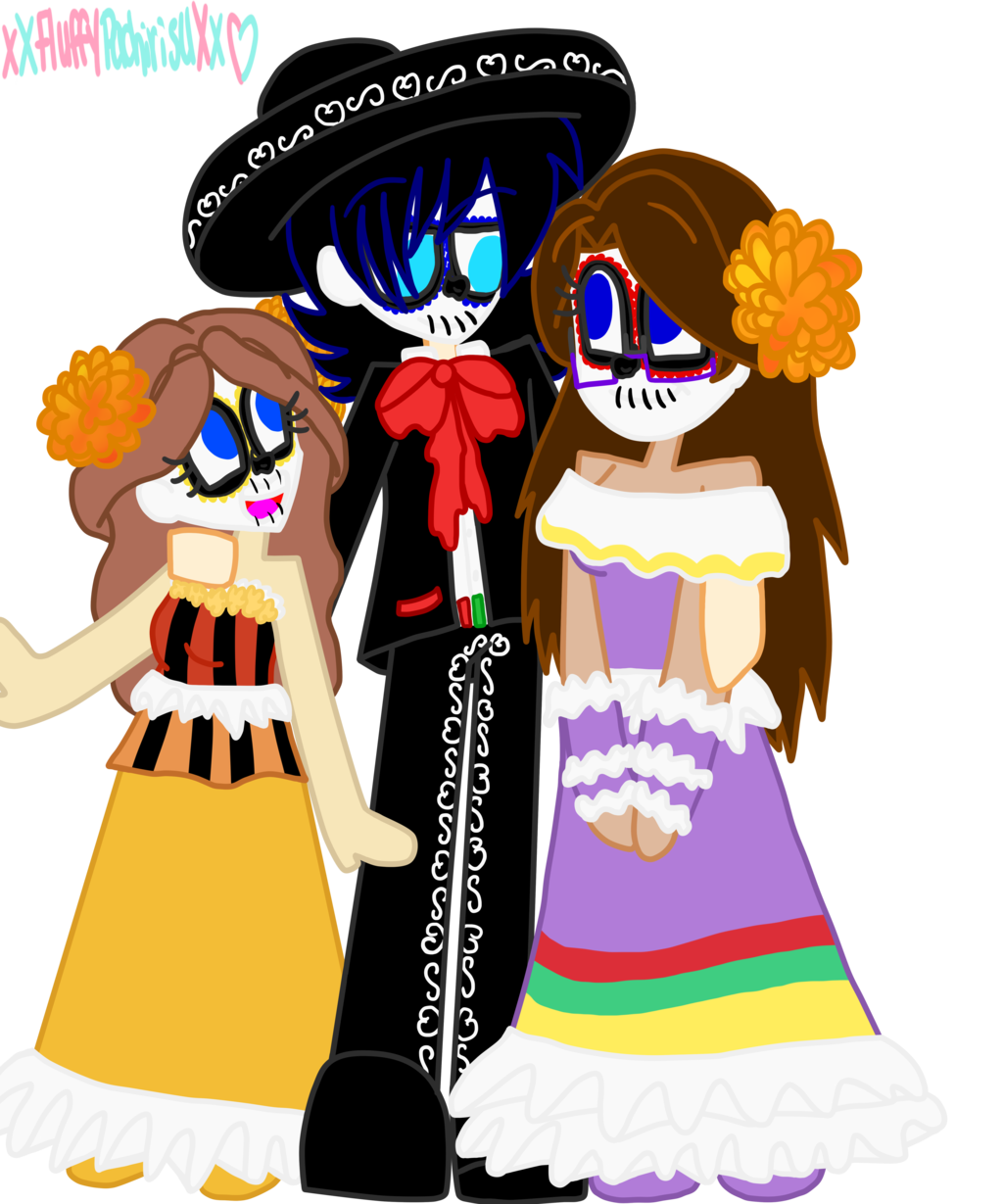1024x1229 Dia De Los Muertos. Jerry, Cecilia And Myself By