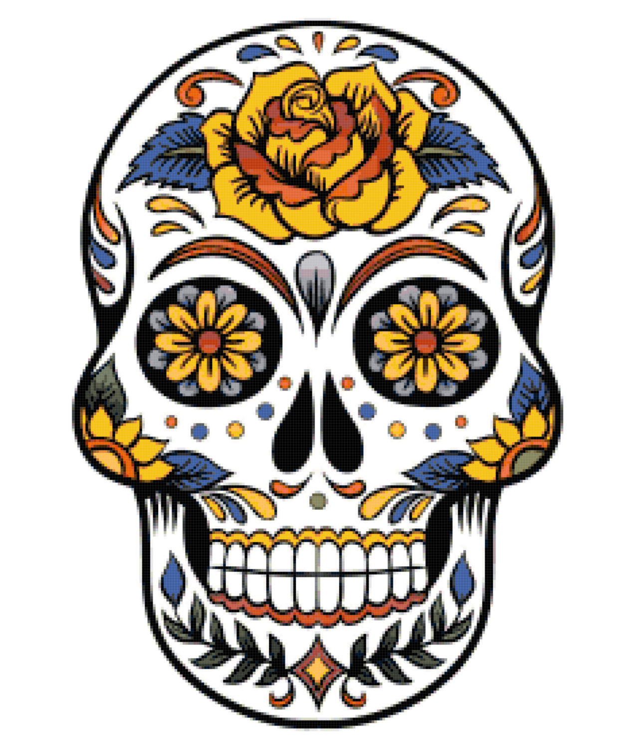 1273x1500 Clipart Sugar Skull