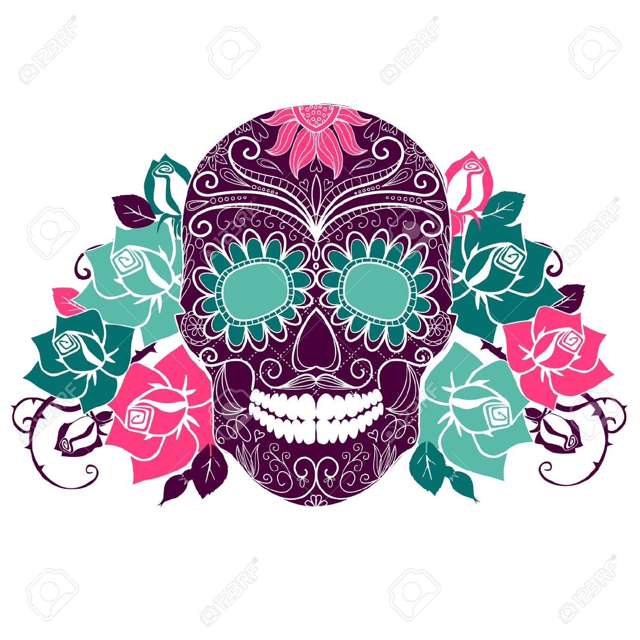 1300x1300 Flower Clipart Dia De Los Muertos